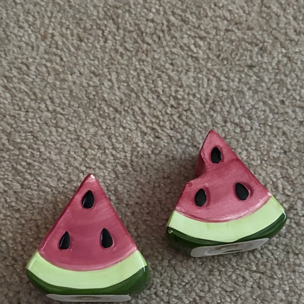 Watermelon Slice Salt and Pepper Shakers